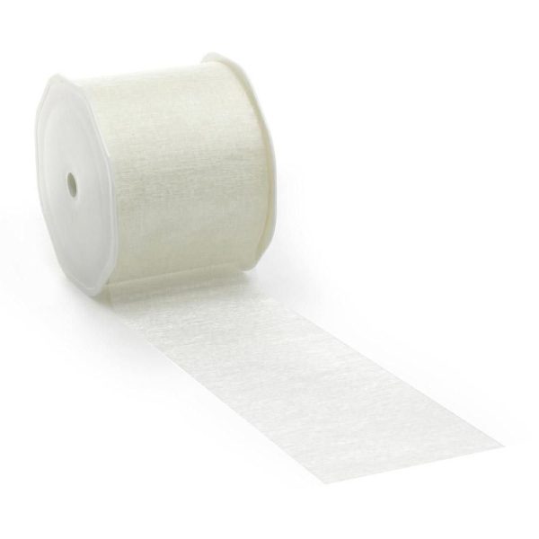 NASTRO TESSUTO 70MM 25MT -VOILE- AVORIO NASTRO TESSUTO 70MM 25MT -VOILE- AVORIO