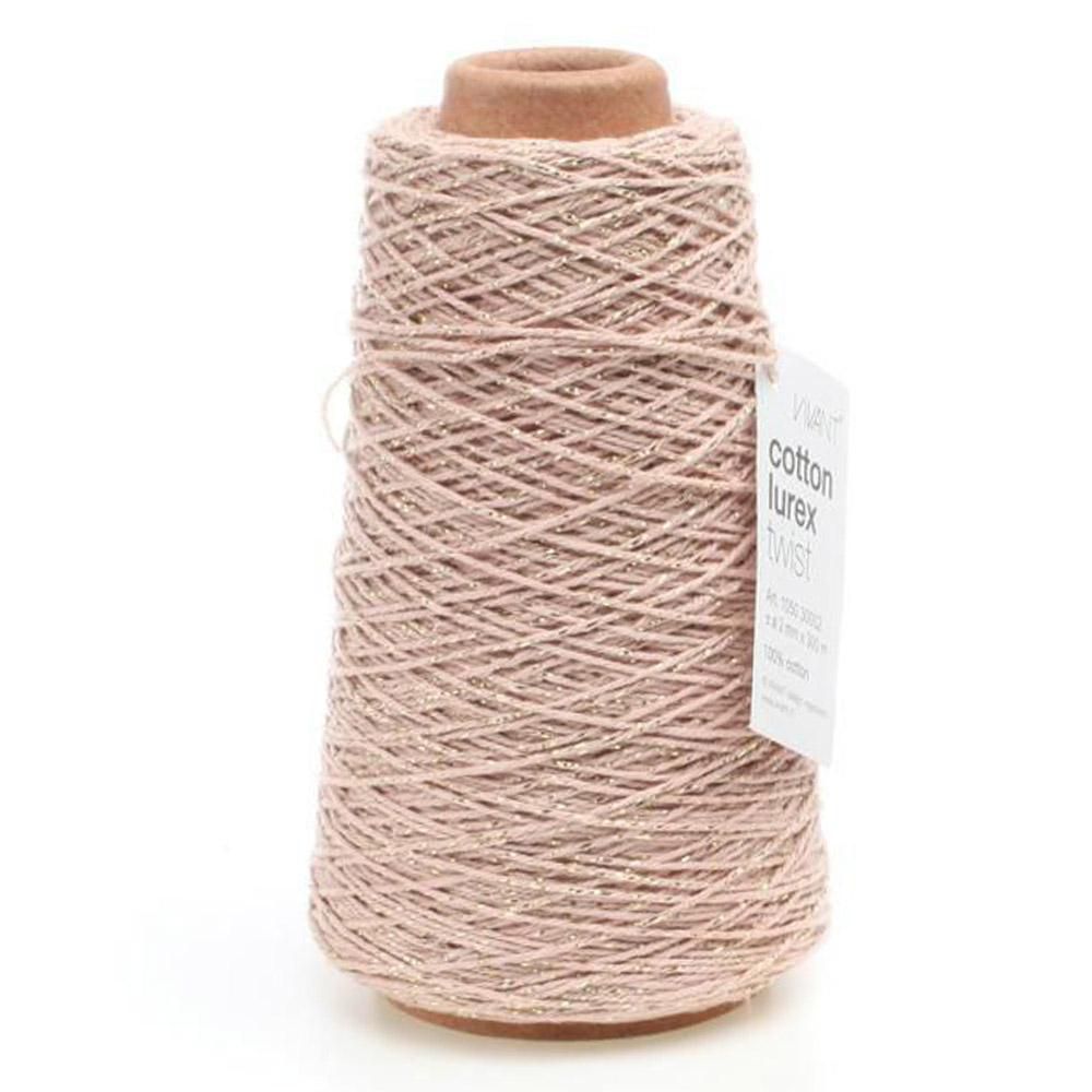 CORDINO COTONE LUREX 2MM 300MT. ROSA/ORO CORDINO COTONE LUREX 2MM 300MT. ROSA/ORO
