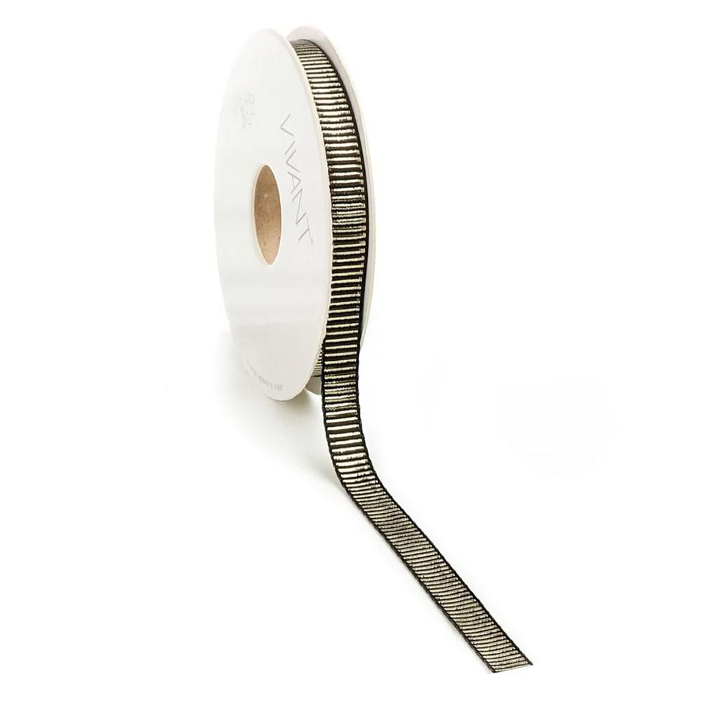 NASTRO TESSUTO 10MM 20MT -DIVINA- NERO/ORO NASTRO TESSUTO 10MM 20MT -DIVINA- NERO/ORO