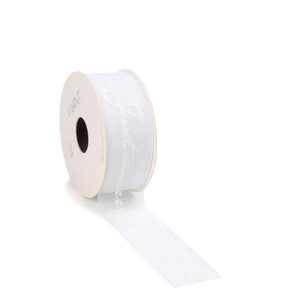 NASTRO TESSUTO 38MM 15MT -JUST MARRIED- BIANCO NASTRO TESSUTO 38MM 15MT -JUST MARRIED- BIANCO