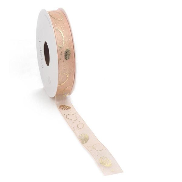 NASTRO TESSUTO 25MM 15MT -PASHELLE- CIPRIA/ORO