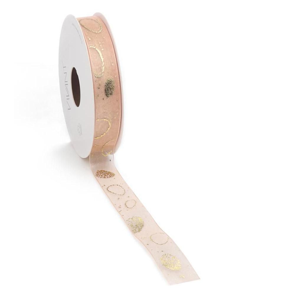 NASTRO TESSUTO 25MM 15MT -PASHELLE- CIPRIA/ORO