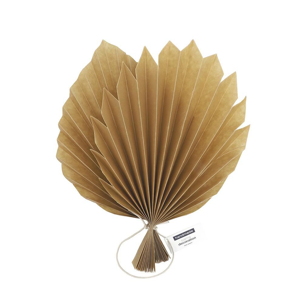 SET 2 DECORAZIONI CARTA29X20 CM -PALMA- NATURALE