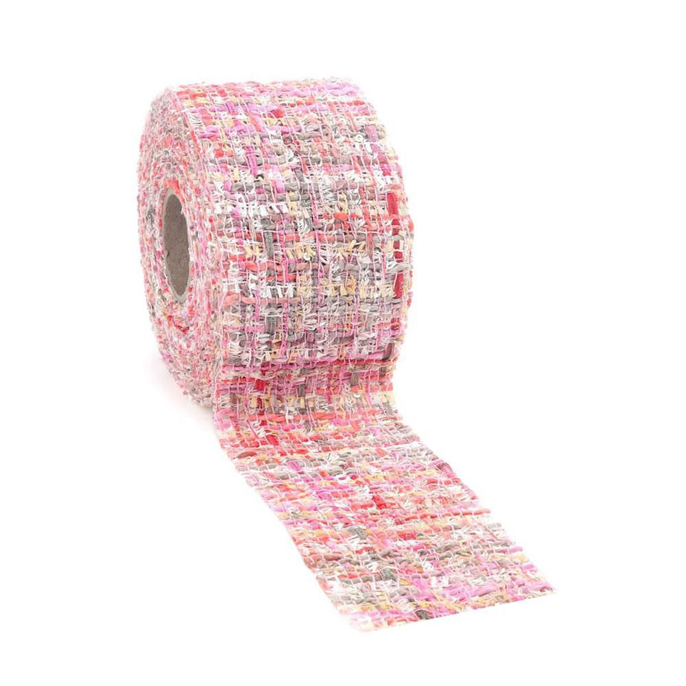 NASTRO TESSUTO 70MM 5MT-CHERI- ROSA/MULTICOLOR