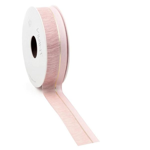 NASTRO 25MM 15MT -LINEZ- ROSA/ORO NASTRO 25MM 15MT -LINEZ- ROSA/ORO