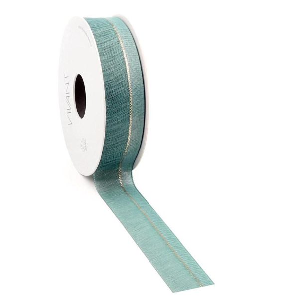 NASTRO 25MM 15MT -LINEZ- VERDE/ORO