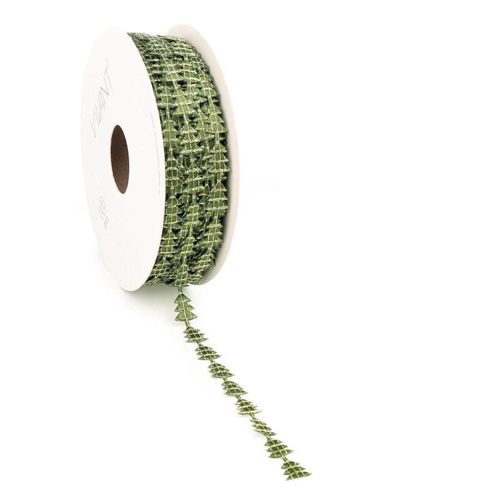 NASTRO ALBERELLI 8MM 15MT -YULE- VERDE/ORO NASTRO ALBERELLI 8MM 15MT -YULE- VERDE/ORO