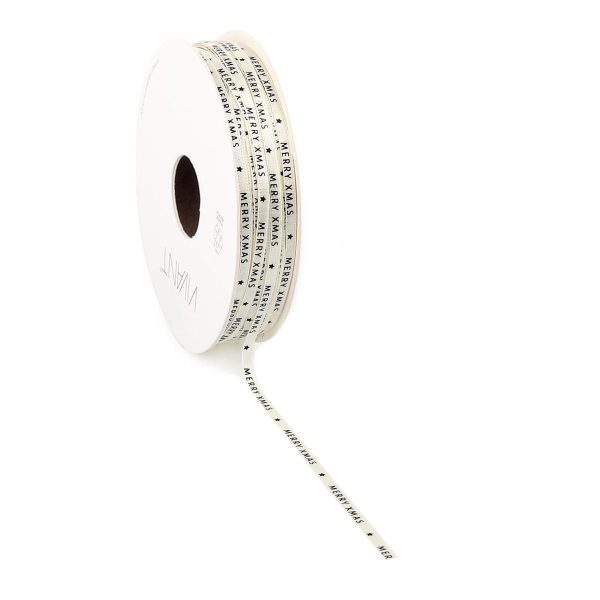 NASTRO TESSUTO 3MM 50MT-SMALL XMAS- BIANCO/NERO NASTRO TESSUTO 3MM 50MT-SMALL XMAS- BIANCO/NERO