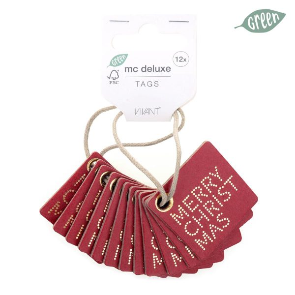 SET 12 TARGHETTE CUOIO -MC DELUXE- ROSSO/ORO SET 12 TARGHETTE CUOIO -MC DELUXE- ROSSO/ORO