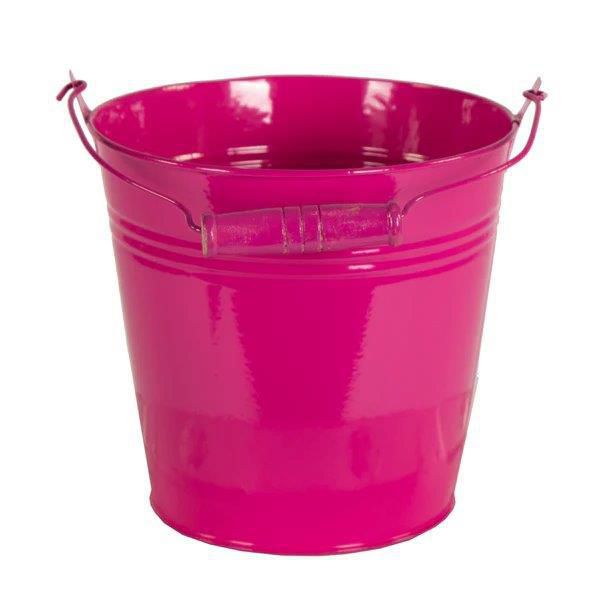 SECCHIELLO LATTA C/MANICO LEGNO D.13 CM H.12 CM FUXIA SECCHIELLO LATTA C/MANICO LEGNO D.13 CM H.12 CM FUXIA