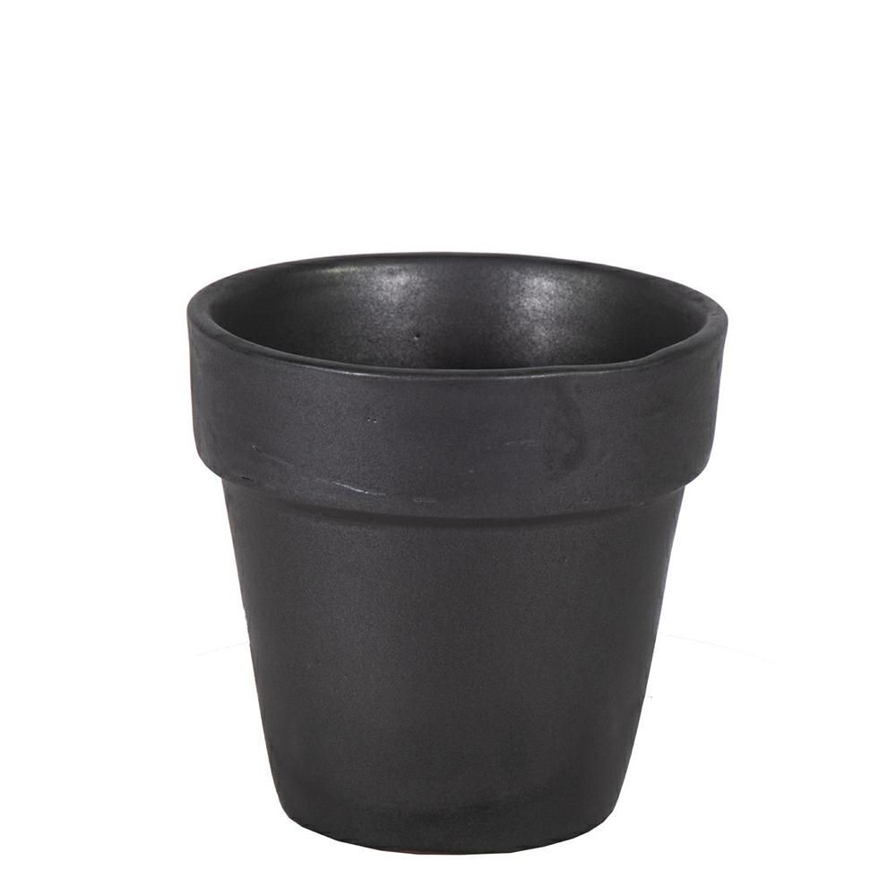 VASO CERAMICA D.20 CM H.20 CM -GRACE- NERO MATT VASO CERAMICA D.20 CM H.20 CM -GRACE- NERO MATT