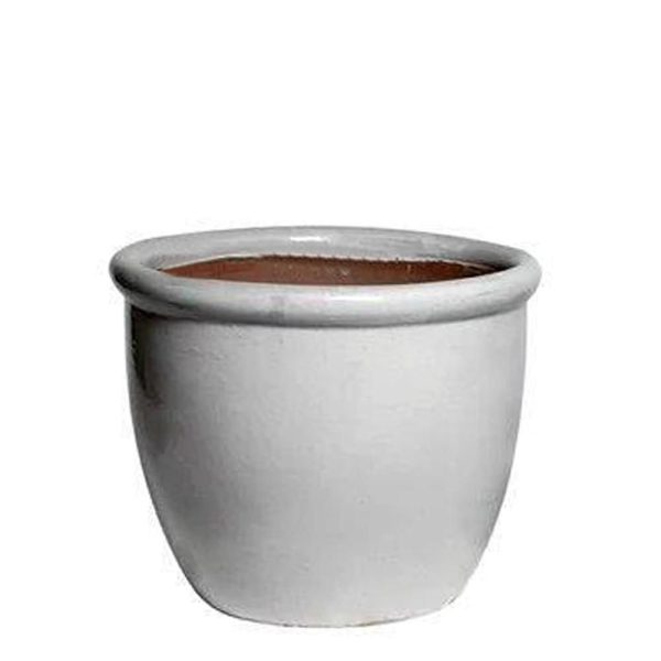 VASO CERAMICA D.39 CM H.30 CM -HP001- BIANCO VASO CERAMICA D.39 CM H.30 CM -HP001- BIANCO