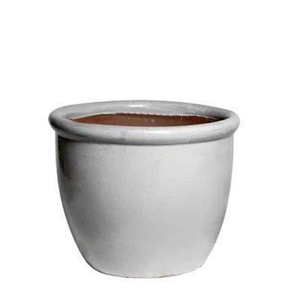 VASO CERAMICA D.39 CM H.30 CM -HP001- BIANCO VASO CERAMICA D.39 CM H.30 CM -HP001- BIANCO