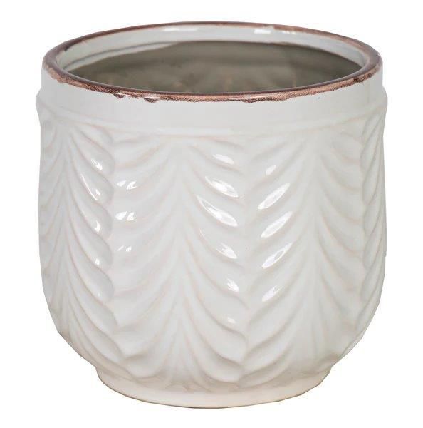 VASO CERAMICA D.18 CM H.16 CM -MANON- BIANCO VASO CERAMICA D.18 CM H.16 CM -MANON- BIANCO