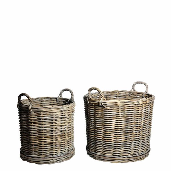 SET 2 CESTI KOBU C/MANICI D.50-65 CM H.50-55 CM NATURALE SET 2 CESTI KOBU C/MANICI D.50-65 CM H.50-55 CM NATURALE