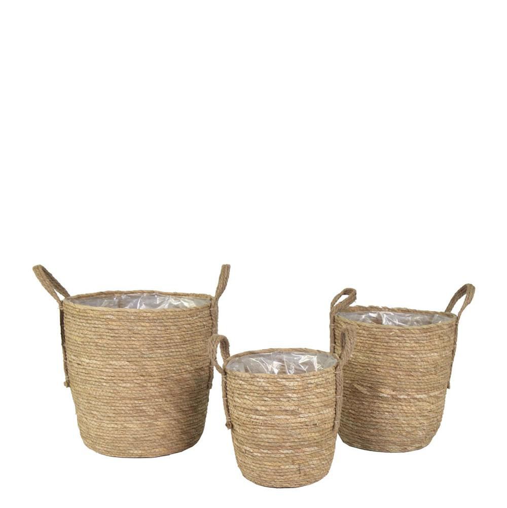 SET 3 CESTI D.24-29-33 CM H.25-30-35 CM -HAYDEN- NATURALE SET 3 CESTI D.24-29-33 CM H.25-30-35 CM -HAYDEN- NATURALE