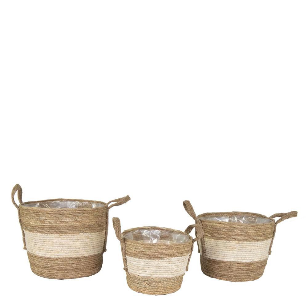 SET 3 CESTI D.24-29-33 CM H.19-22,5-26 CM-HAYDEN-NATURALE/BIANCO SET 3 CESTI D.24-29-33 CM H.19-22,5-26 CM-HAYDEN-NATURALE/BIANCO