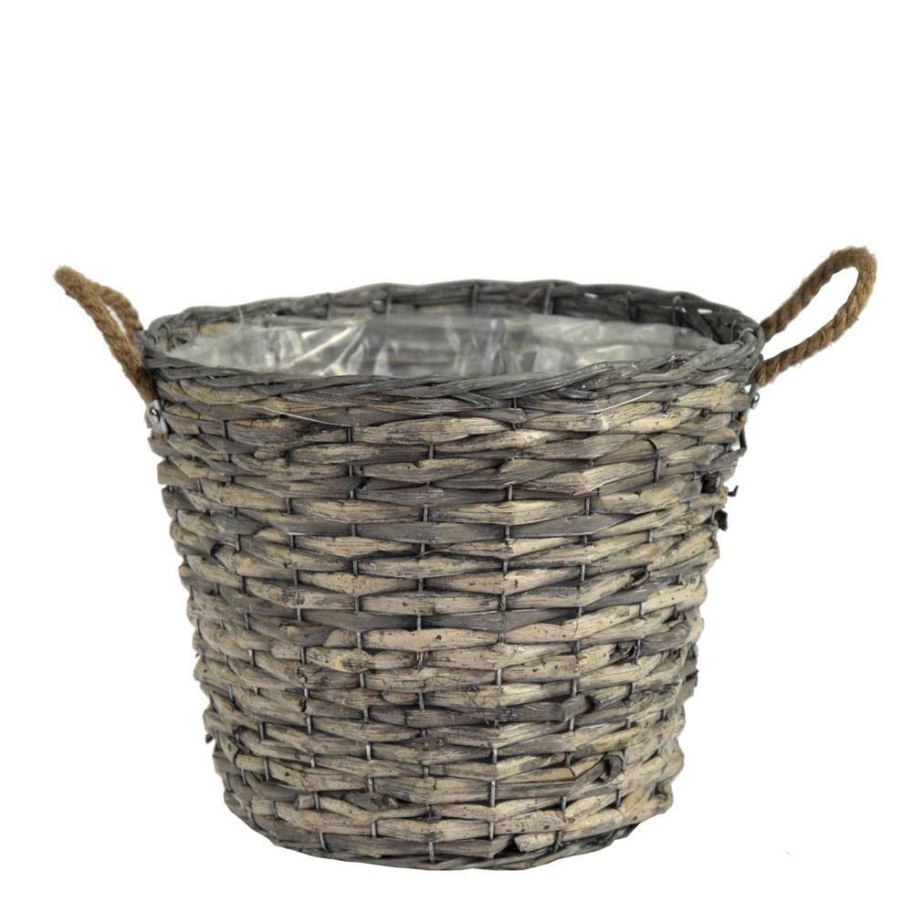 CESTO C/MANICI D.39 CM H.31 CM -BOBS- GRIGIO