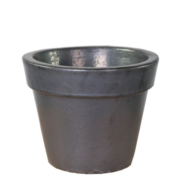 VASO CERAMICA D.47 CM H.39 CM -BASIC- NERO MATT VASO CERAMICA D.47 CM H.39 CM -BASIC- NERO MATT