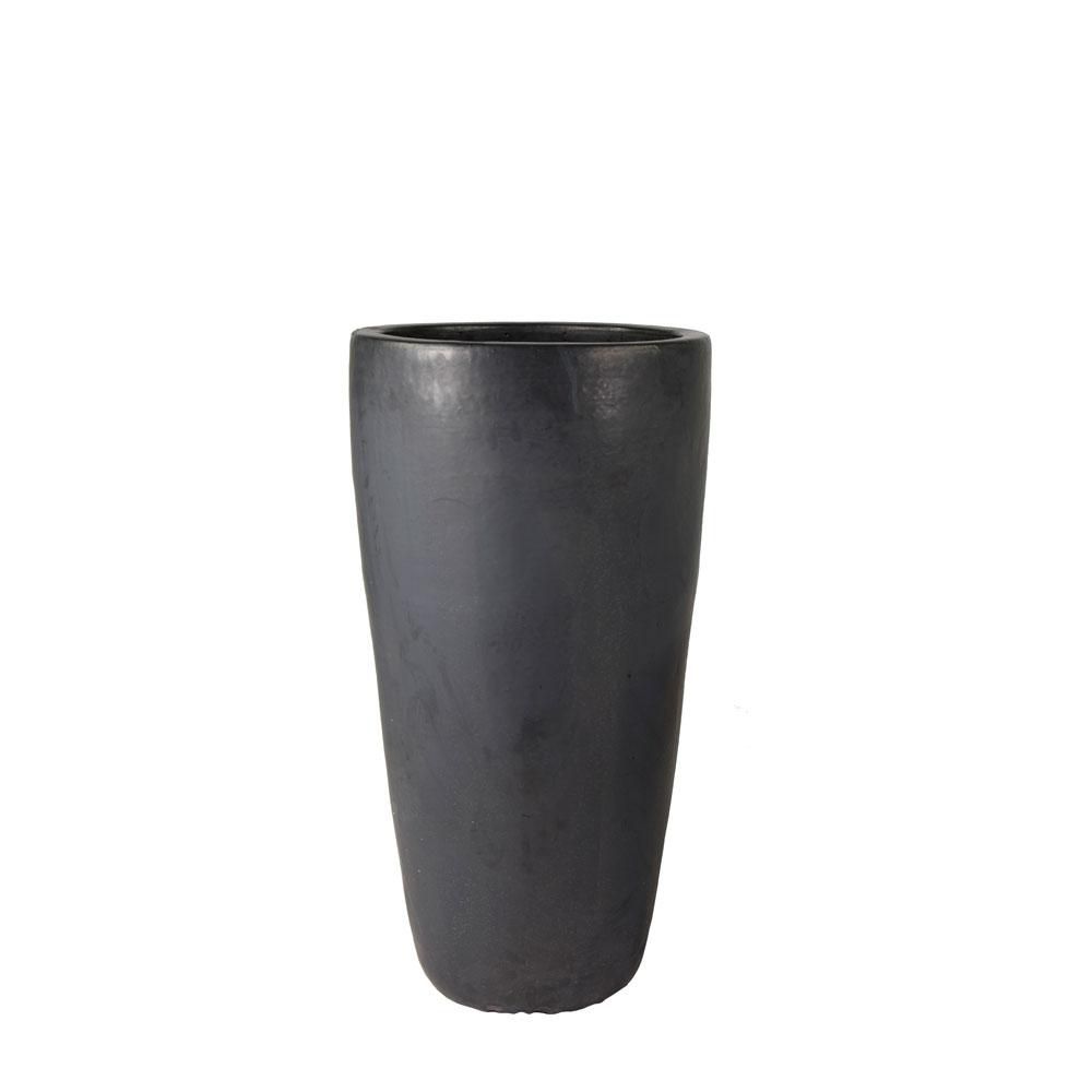 VASO CERAMICA D.30 CM H.65 CM -CONICAL- NERO MATT VASO CERAMICA D.30 CM H.65 CM -CONICAL- NERO MATT