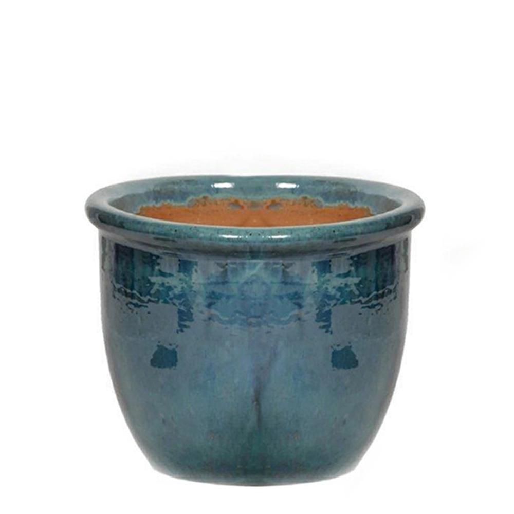 VASO CERAMICA D.39 CM H.30 CM -HP001- VERDE VASO CERAMICA D.39 CM H.30 CM -HP001- VERDE