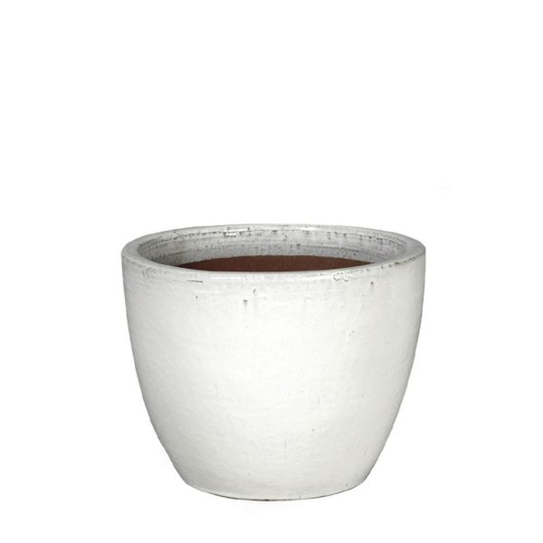 VASO CERAMICA D.30 CM H.26 CM -EGG- BIANCO VASO CERAMICA D.30 CM H.26 CM -EGG- BIANCO