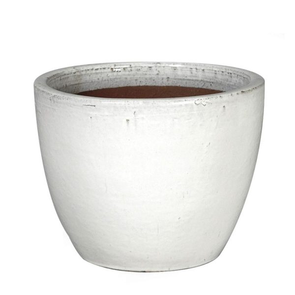 VASO CERAMICA D.48 CM H.41 CM -EGG- BIANCO VASO CERAMICA D.48 CM H.41 CM -EGG- BIANCO