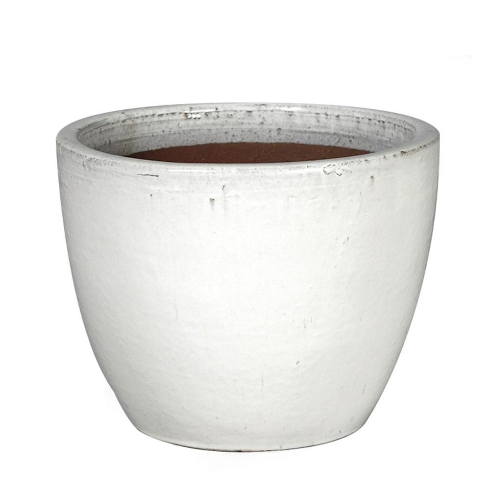VASO CERAMICA D.48 CM H.41 CM -EGG- BIANCO VASO CERAMICA D.48 CM H.41 CM -EGG- BIANCO