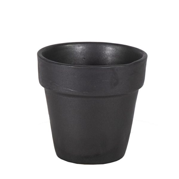 VASO CERAMICA D.17 CM H.17 CM -GRACE- NERO MATT VASO CERAMICA D.17 CM H.17 CM -GRACE- NERO MATT