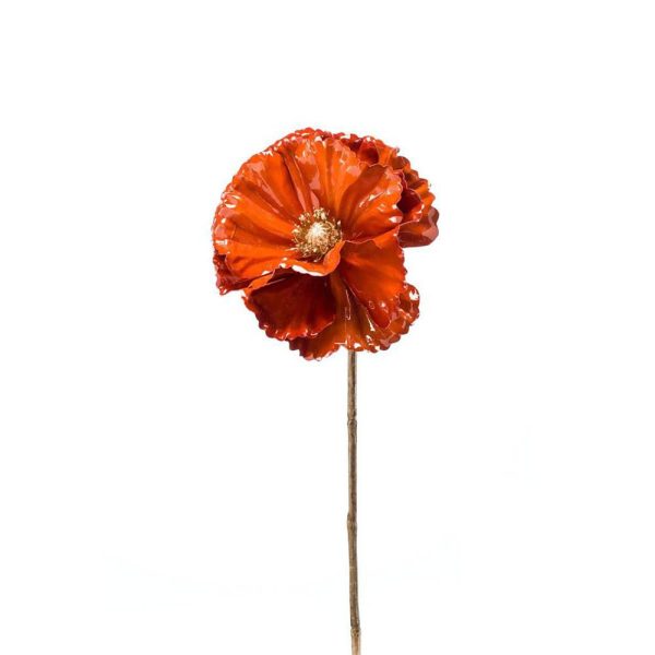 PAPAVERO LACCATO PLASTIFICATO CM.45 TERRA PAPAVERO LACCATO PLASTIFICATO CM.45 TERRA