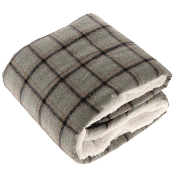 COPERTA QUADRI 150X200 CM -BINGLEY- GRIGIO/NERO COPERTA QUADRI 150X200 CM -BINGLEY- GRIGIO/NERO