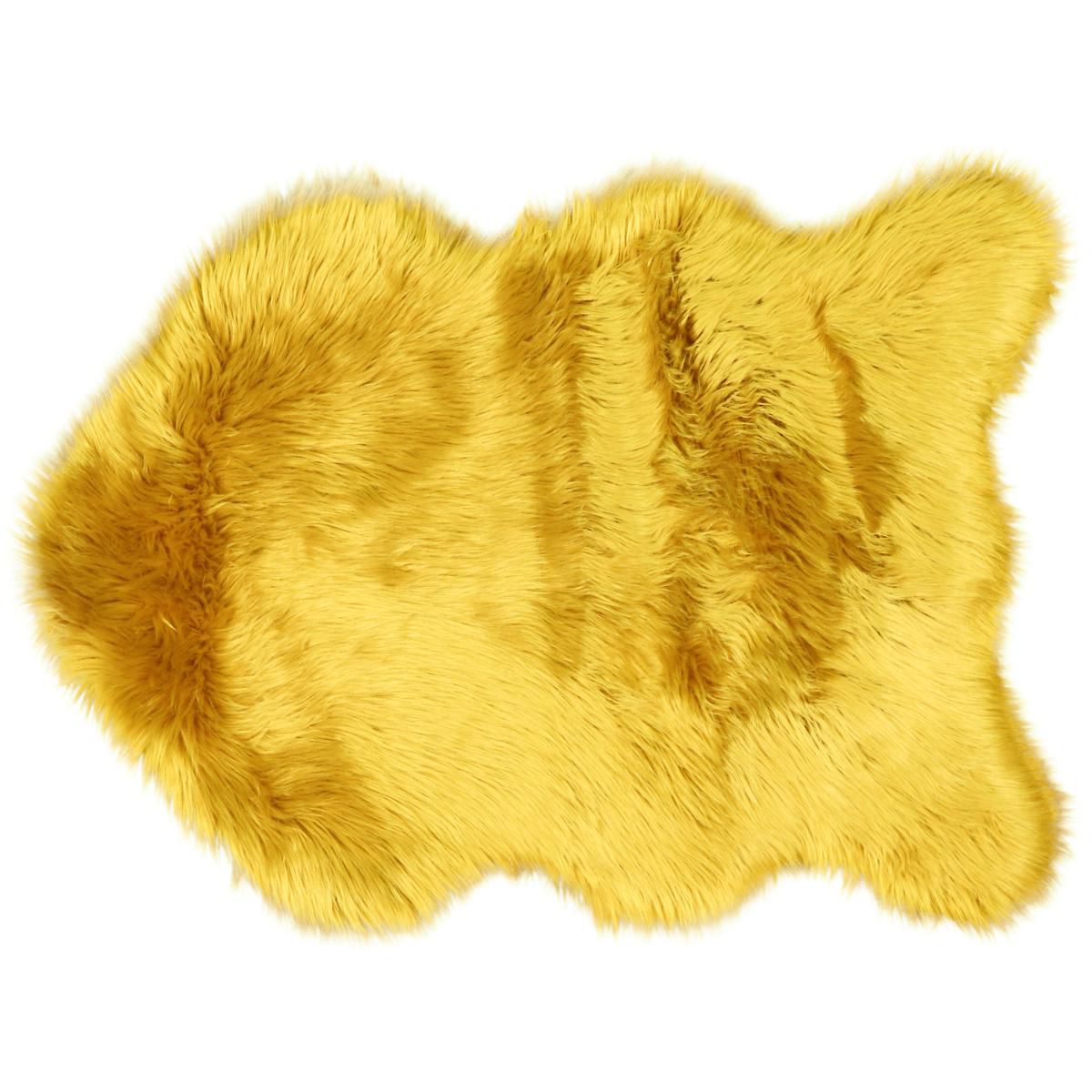 TAPPETO ECO PELLICCIA 60X90 CM GIALLO TAPPETO ECO PELLICCIA 60X90 CM GIALLO