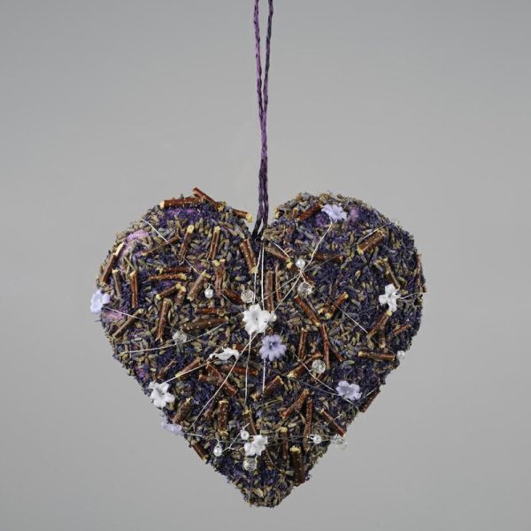 CUORE LAVANDA C/FIORI D/APP.20X20 PORPORA CUORE LAVANDA C/FIORI D/APP.20X20 PORPORA