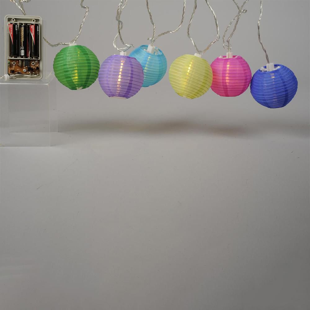 FILO LANTERNE C/LUCI LED 20L MT.5,7 LUCE CALDA ASS.