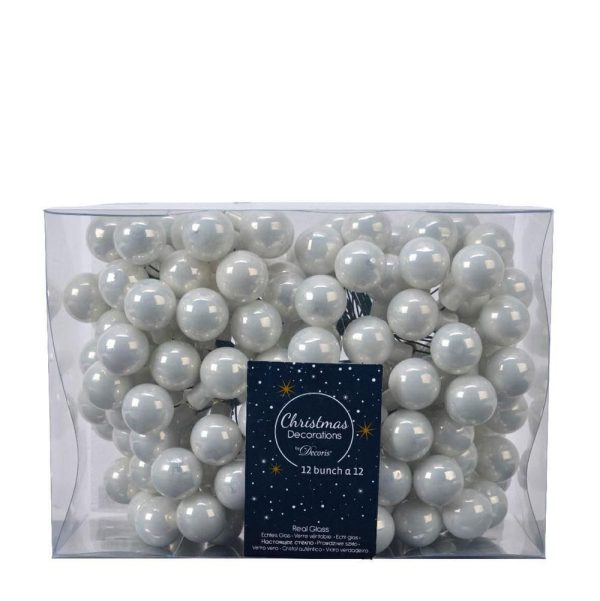 SET 144 SFERE PICK VETRO MM.20 BIANCO PERLATO SET 144 SFERE PICK VETRO MM.20 BIANCO PERLATO