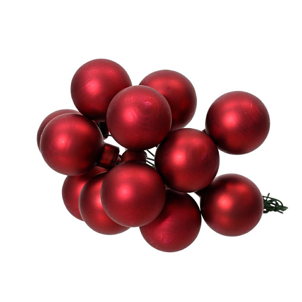 SET 144 SFERE PICK VETRO MM.20 BORDEAUX SATINATO