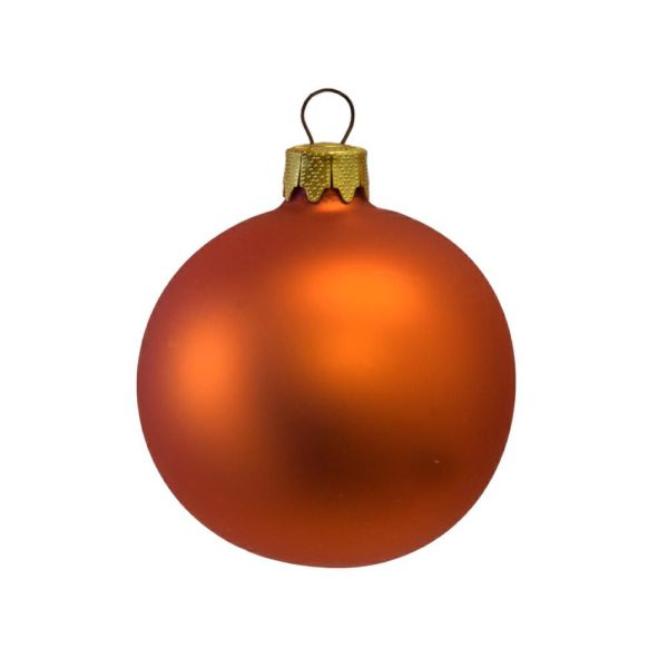 SET 12 SFERE VETRO MM.70 ARANCIO SATINATO SET 12 SFERE VETRO MM.70 ARANCIO SATINATO