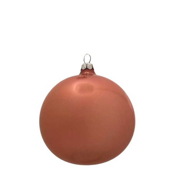 SET 4 SFERE VETRO MM.100 RAME PERLATO SET 4 SFERE VETRO MM.100 RAME PERLATO