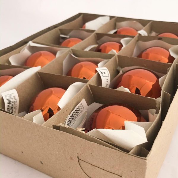 SET 12 SFERE VETRO MM.60 COGNAC LUCIDO SET 12 SFERE VETRO MM.60 COGNAC LUCIDO