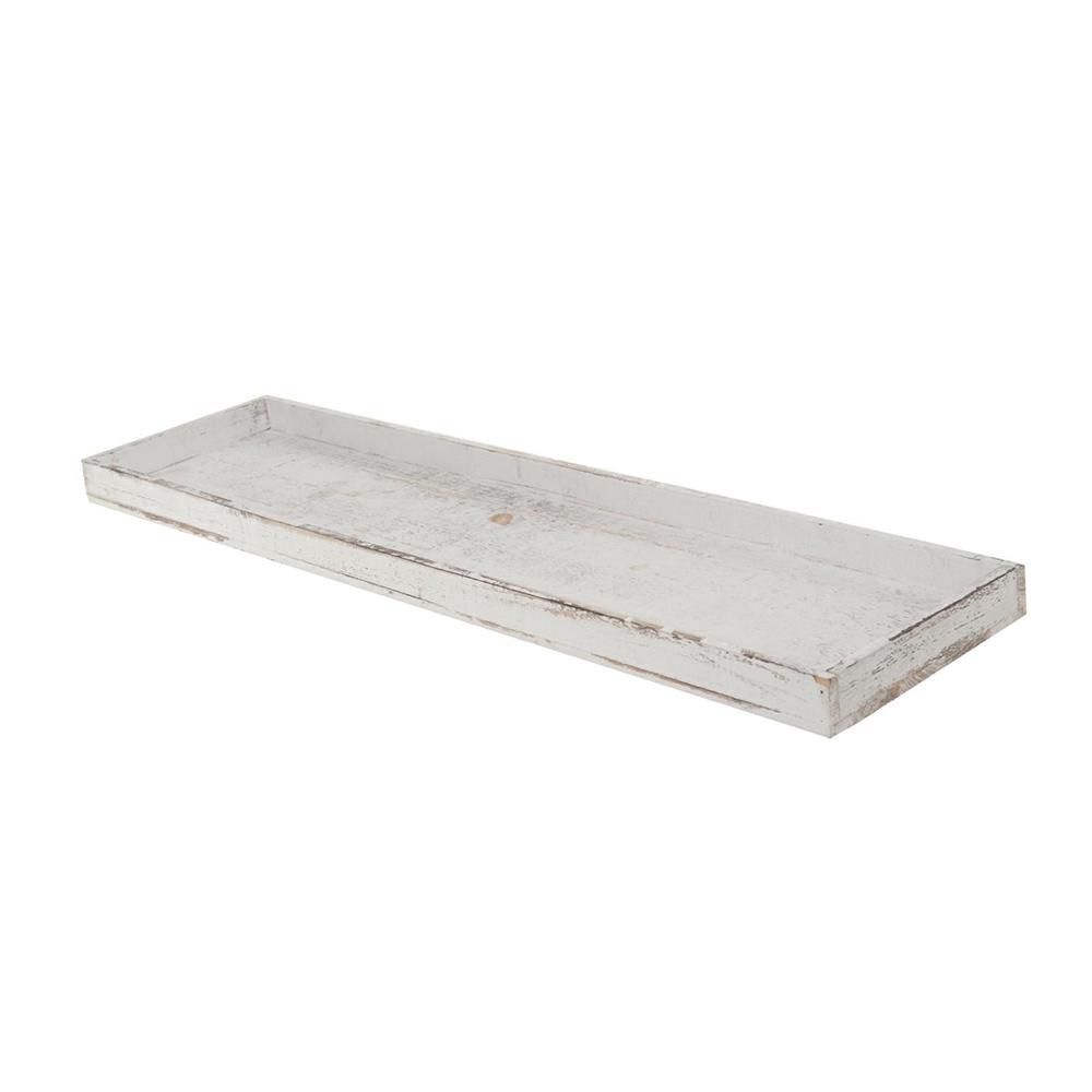 VASSOIO LEGNO RETTANGOLARE 80X20X4 CM WASHED BIANCO VASSOIO LEGNO RETTANGOLARE 80X20X4 CM WASHED BIANCO