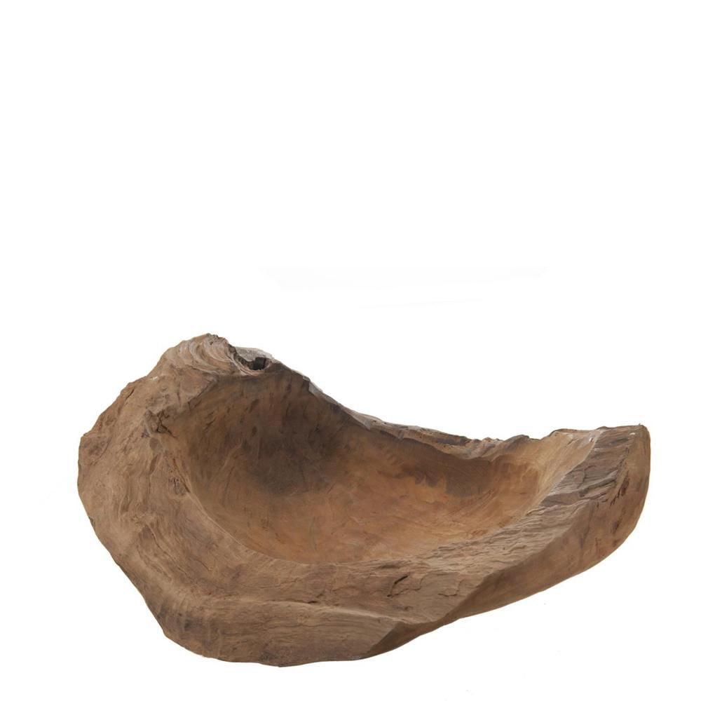 TEAK BOWL 60X60X15 CM NATURALE