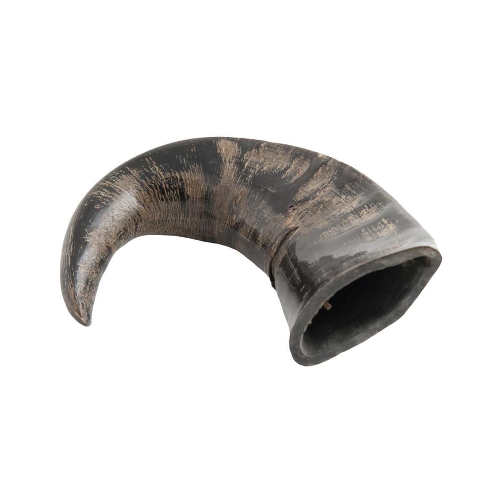 CORNO DI BUFALO 30 CM MARRONE/NERO LUCIDO