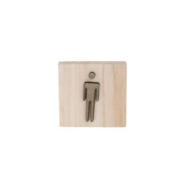 SET 5 TARGHETTE LEGNO-MEN S ROOM- 10X10 NATURALE SET 5 TARGHETTE LEGNO-MEN S ROOM- 10X10 NATURALE