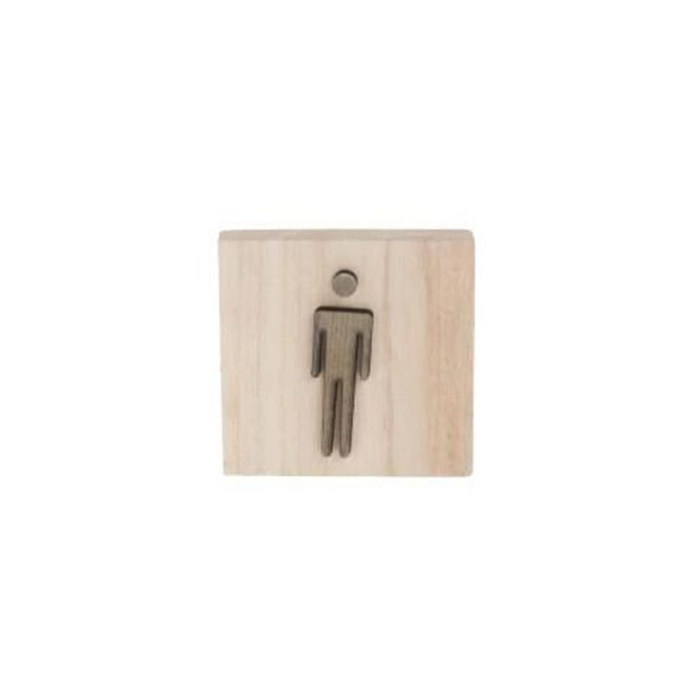 SET 5 TARGHETTE LEGNO-MEN S ROOM- 10X10 NATURALE SET 5 TARGHETTE LEGNO-MEN S ROOM- 10X10 NATURALE