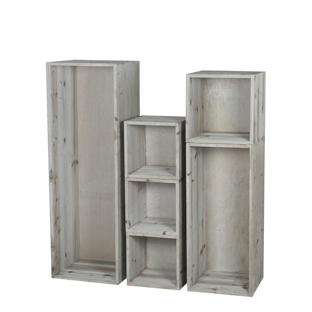 ARMADIETTO LEGNO 120X40X39 6 SCOMPARTI NATURALE WASH ARMADIETTO LEGNO 120X40X39 6 SCOMPARTI NATURALE WASH