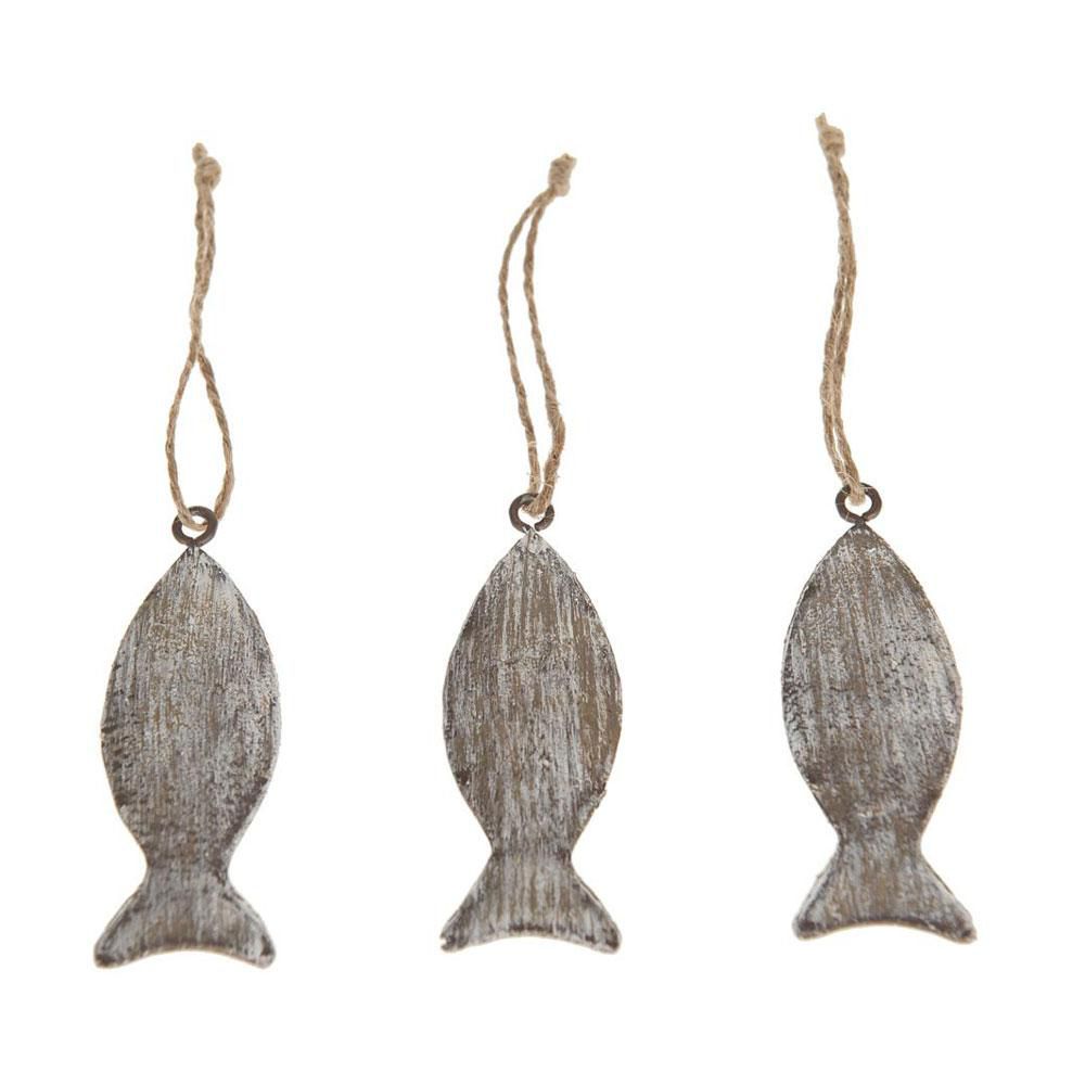 SET 10 PESCI MET. D/APP. CM.6 GRIGIO