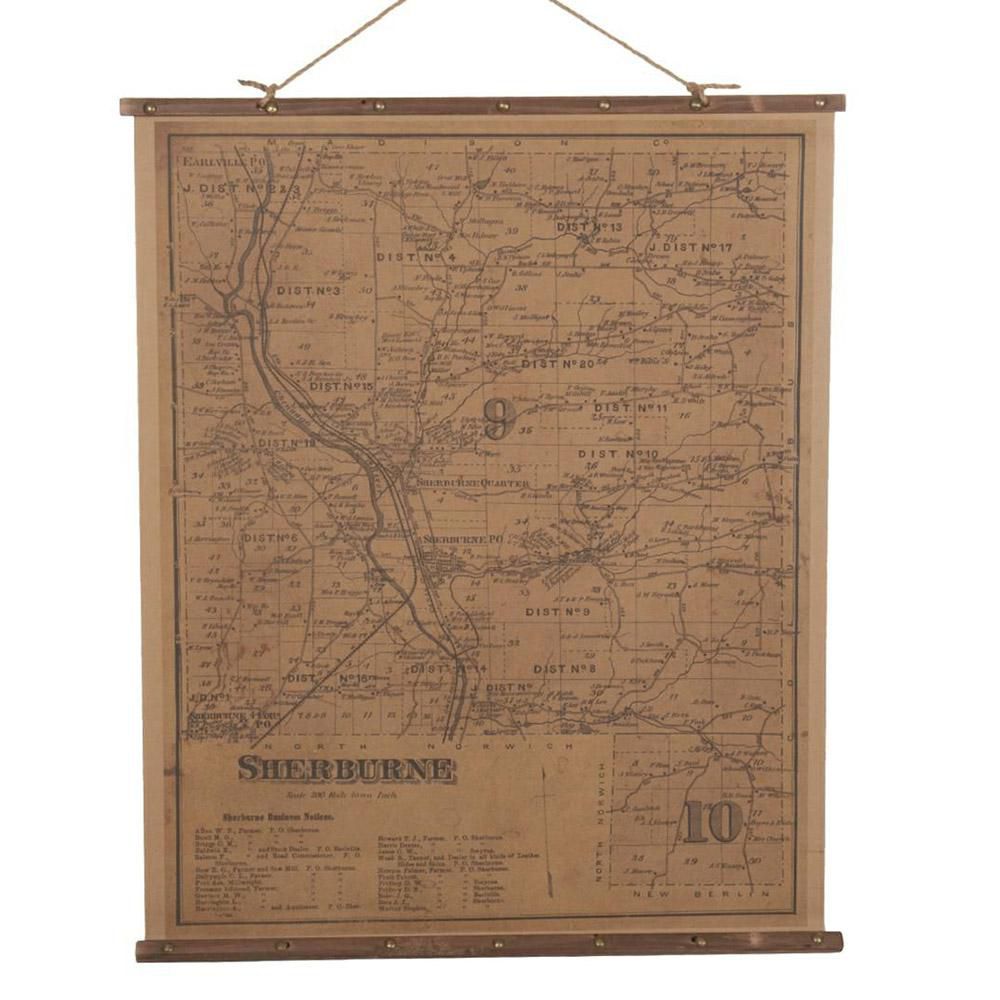 CARTINA GEOGRAFICA VINTAGE 85X103 NATURALE CARTINA GEOGRAFICA VINTAGE 85X103 NATURALE
