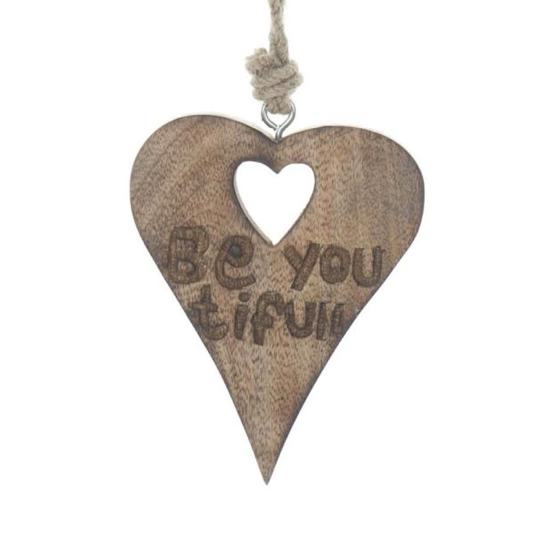 CUORE LEGNO -BE YOU TIFUL- 14X11X2 CM D/APP. MARRONE CHIARO CUORE LEGNO -BE YOU TIFUL- 14X11X2 CM D/APP. MARRONE CHIARO