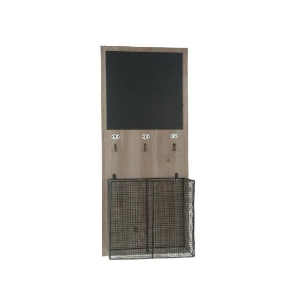 LAVAGNA LEGNO 34X17X80 C/CESTINO MET. NATURALE WASH LAVAGNA LEGNO 34X17X80 C/CESTINO MET. NATURALE WASH