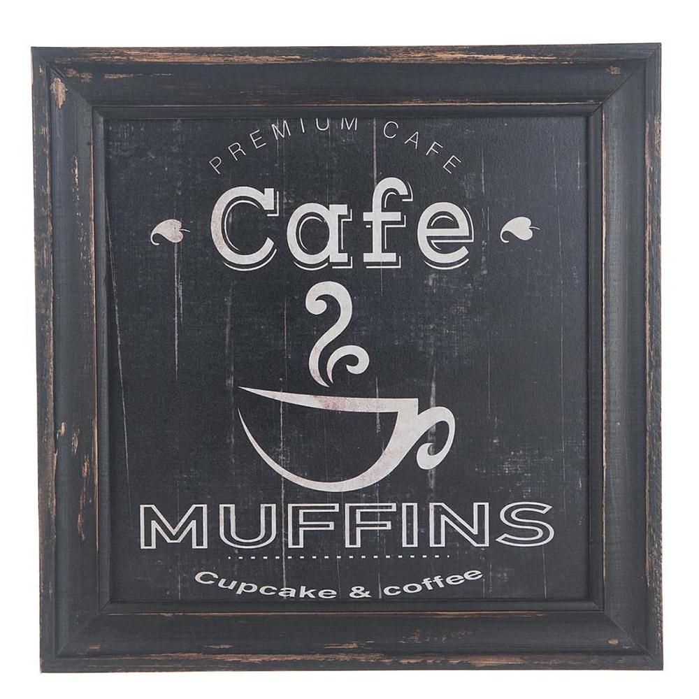 QUADRETTO -CAFE- 30X30X1,7 CM NERO